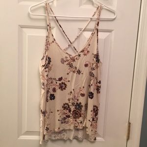 American Eagle floral tank Sz S